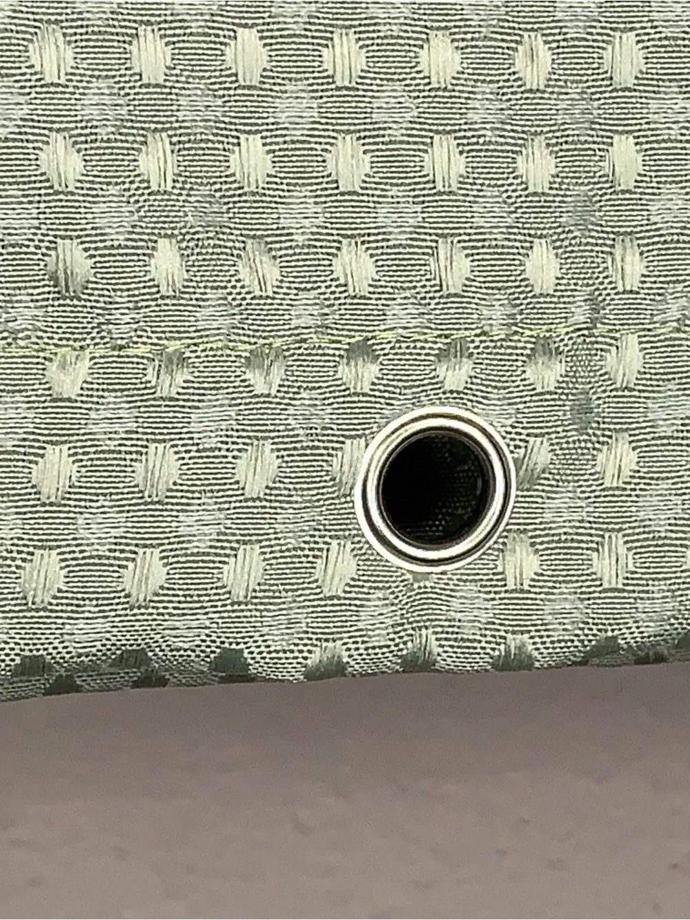 NWOT Dynamene Green Extra long Shower Curtain 72x84 Waffle Weave Fabric